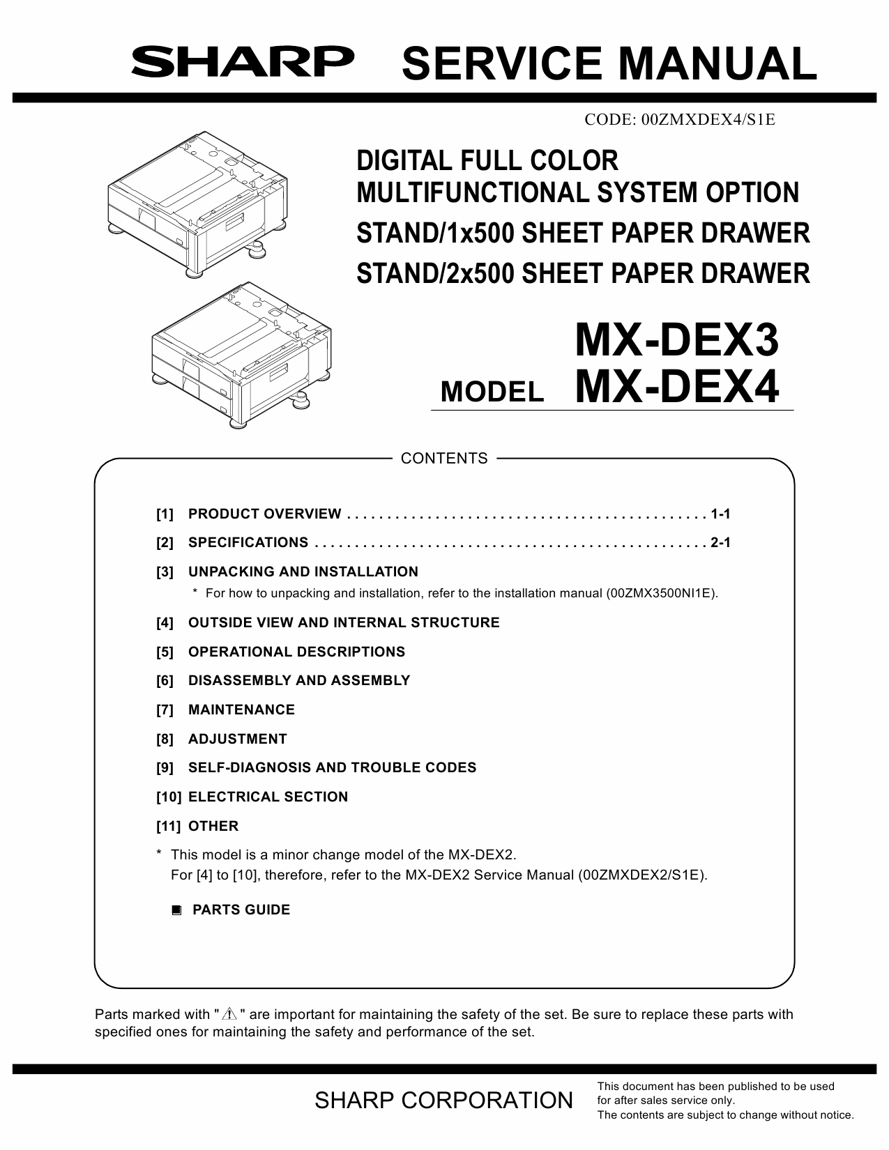 SHARP MX DEX3 DEX4 Service Manual-1